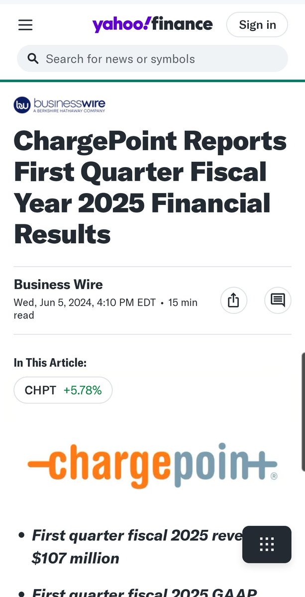 Mr_WonderFL's tweet photo. Real forward thinking on $chpt 2025 first quarter numbers already #stock. Great story @BusinessWire https://t.co/FmC1A8M22p
