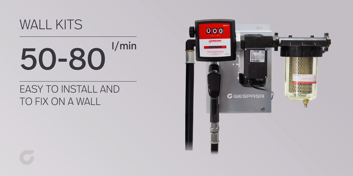 gespasaofficial's tweet photo. New kit specially designed to be fixed on a wall 💯👌
 
Zinc-plated sheet support with an easy-lock nozzle hanger that prevents the nozzle from being accidentally unhung.
 
Pump + meter + filter = supply, measurement and filtration in one single kit.
 
#gespasa #wallsupport #new https://t.co/Zrcny850im