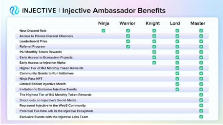 steven191087's tweet photo. Injective ambassador program and here is the incentive you can earn. Join now my friend @injective @JamboTechnology https://t.co/yiC9XKLzMF