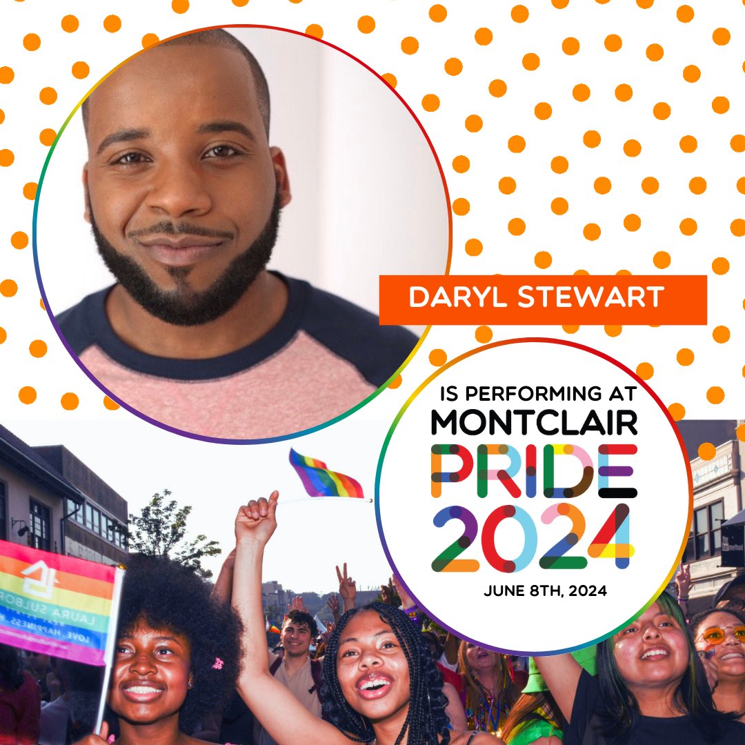 TheDarylStewart's tweet photo. Hitting the stage at #MontclairPride tomorrow at 5pm to belt out some songs and standards that will fill your heart with pride. Me, singing on a festival stage? IYKYK. https://t.co/SAwP3NRAhp