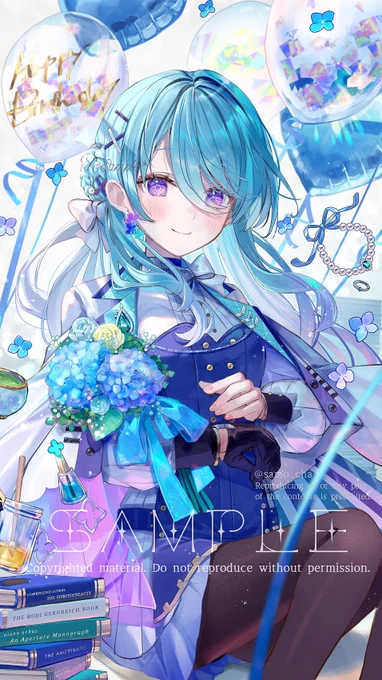 MEWLIVE 所属ユノ・ミハナダ様の生誕記念イラスト担当させて頂きました!どうぞよろしくお願いします 
