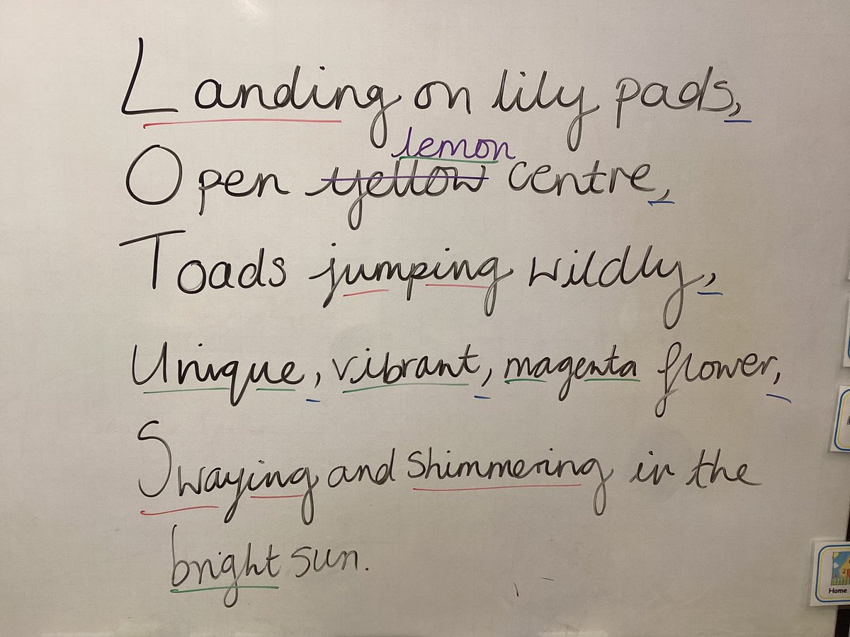 In English, we have been reading The Lost Words. Today, we created an acrostic poem on our own flower. #owpsenglish