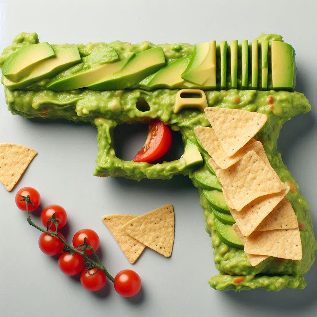 Glockamole #dailydumbpuns #dumbpuns #dumb #pun #ai #art