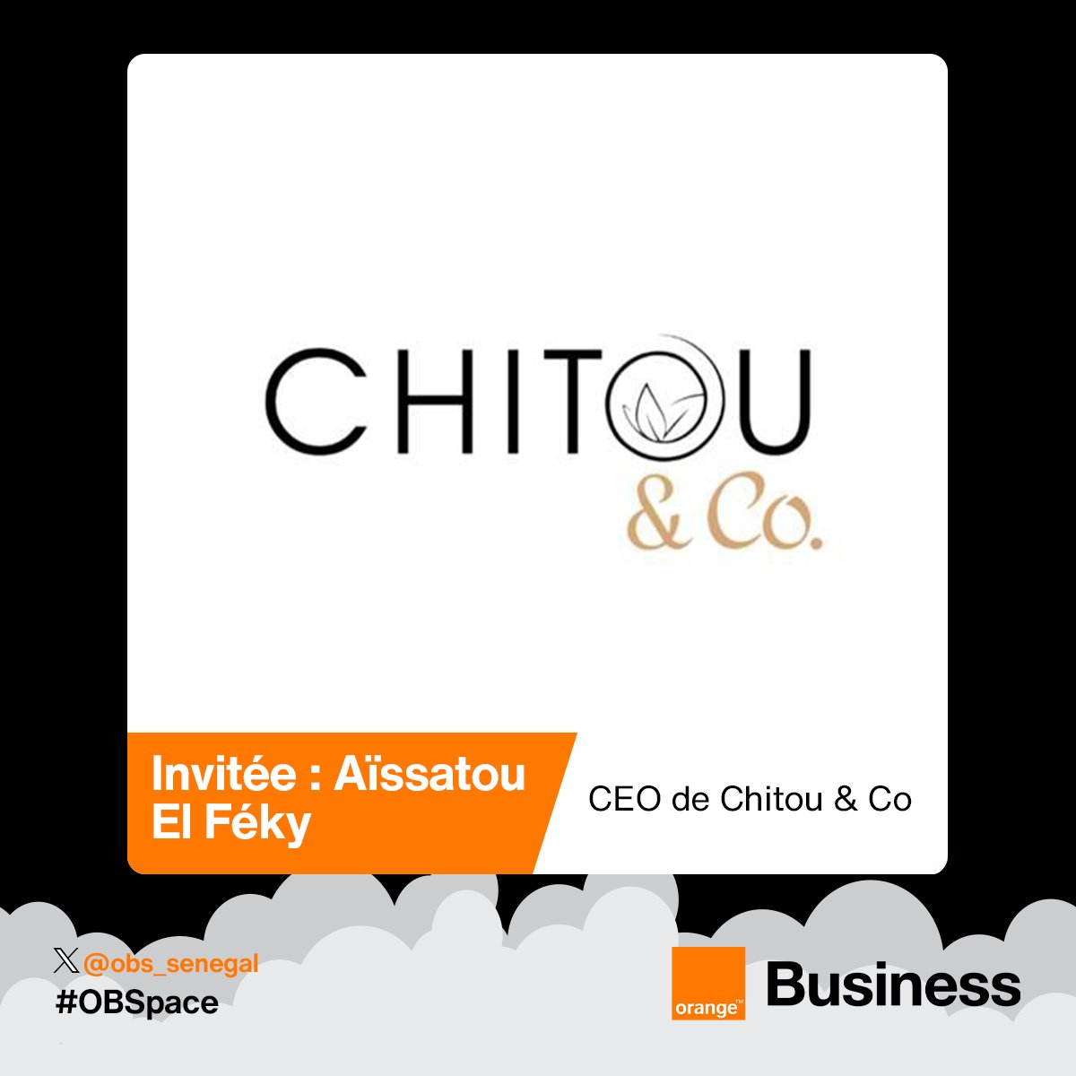Aïssatou El Féky Agne, CEO de <a href="/ChitouAndCo/">Chitou & co</a>, partagera également ses expériences  sur la gestion des livraisons pendant les périodes de rush.
#OBSpace