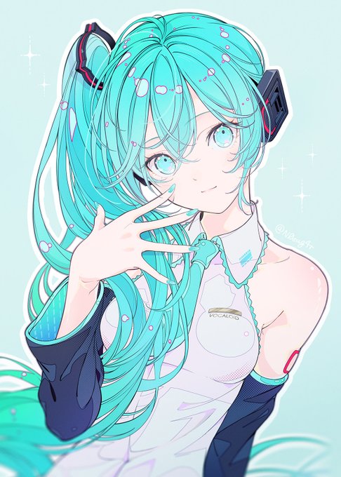 「hatsune miku simple background」Fan Art(Latest)