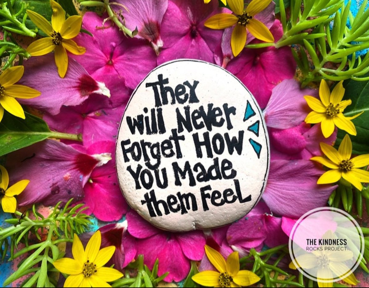 Your kind act generates positive emotions in another that may linger a lifetime 🎁
#thekindnessrocksproject