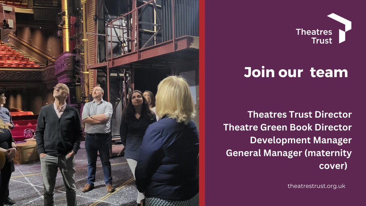 TheatresTrust's tweet photo. 📢 We are currently recruiting for 4 positions - more details for each on our website. 

Please share with anyone you think may be interested 🔽
https://t.co/hpcJasF61F https://t.co/YpS35BDsV7