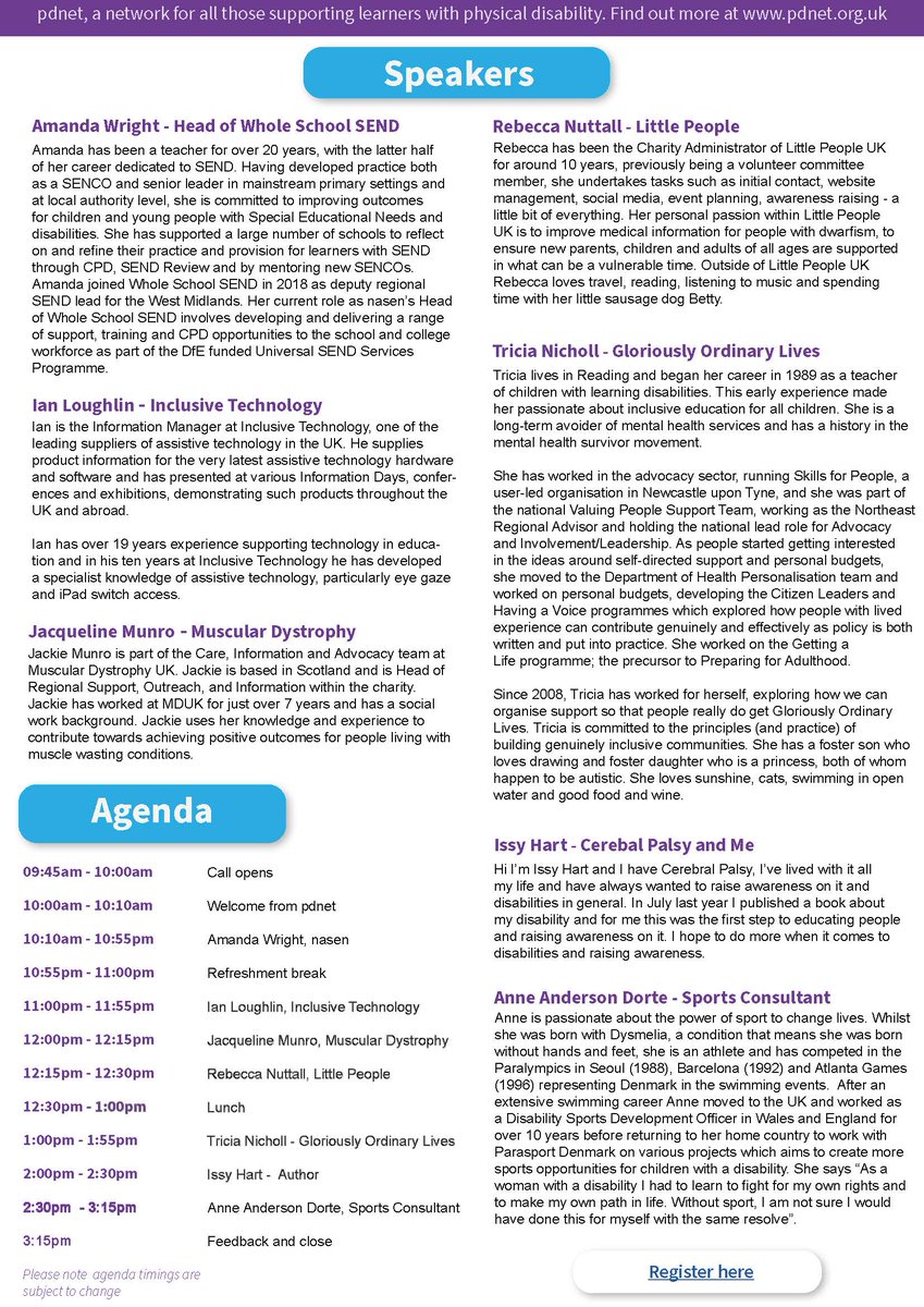 We are looking forward to the annual pdnet conference taking place on Friday 28th June. Registration is open to attend using the following link us02web.zoom.us/meeting/regist…