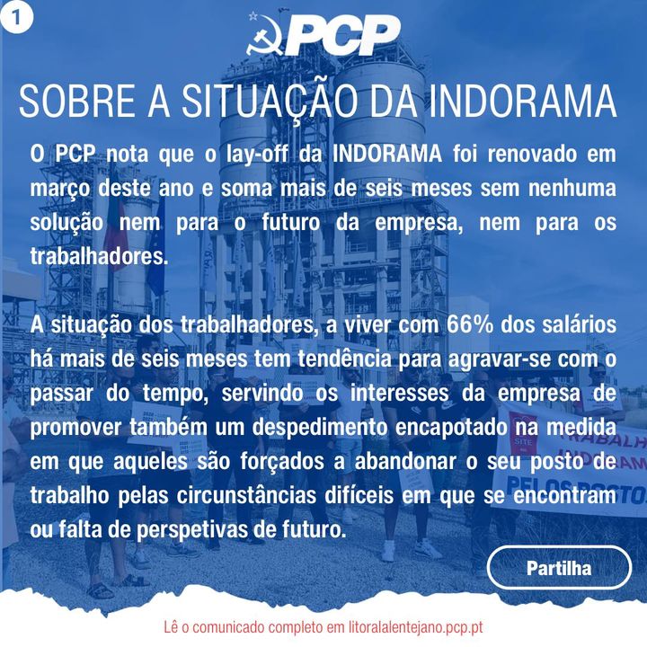 miguel535's tweet photo. 📢 𝐒𝐨𝐛𝐫𝐞 𝐚 𝐬𝐢𝐭𝐮𝐚𝐜̧𝐚̃𝐨 𝐝𝐚 𝐈𝐍𝐃𝐎𝐑𝐀𝐌𝐀 ▶️ A situação dos trabalhadores, a viver com 66% dos salários há mais de seis meses tem tendência para agravar-se com o passar do tempo, servindo os interesses da empresa de promover também um… https://t.co/VlN9qLFgdZ https://t.co/YrPSQnu45b