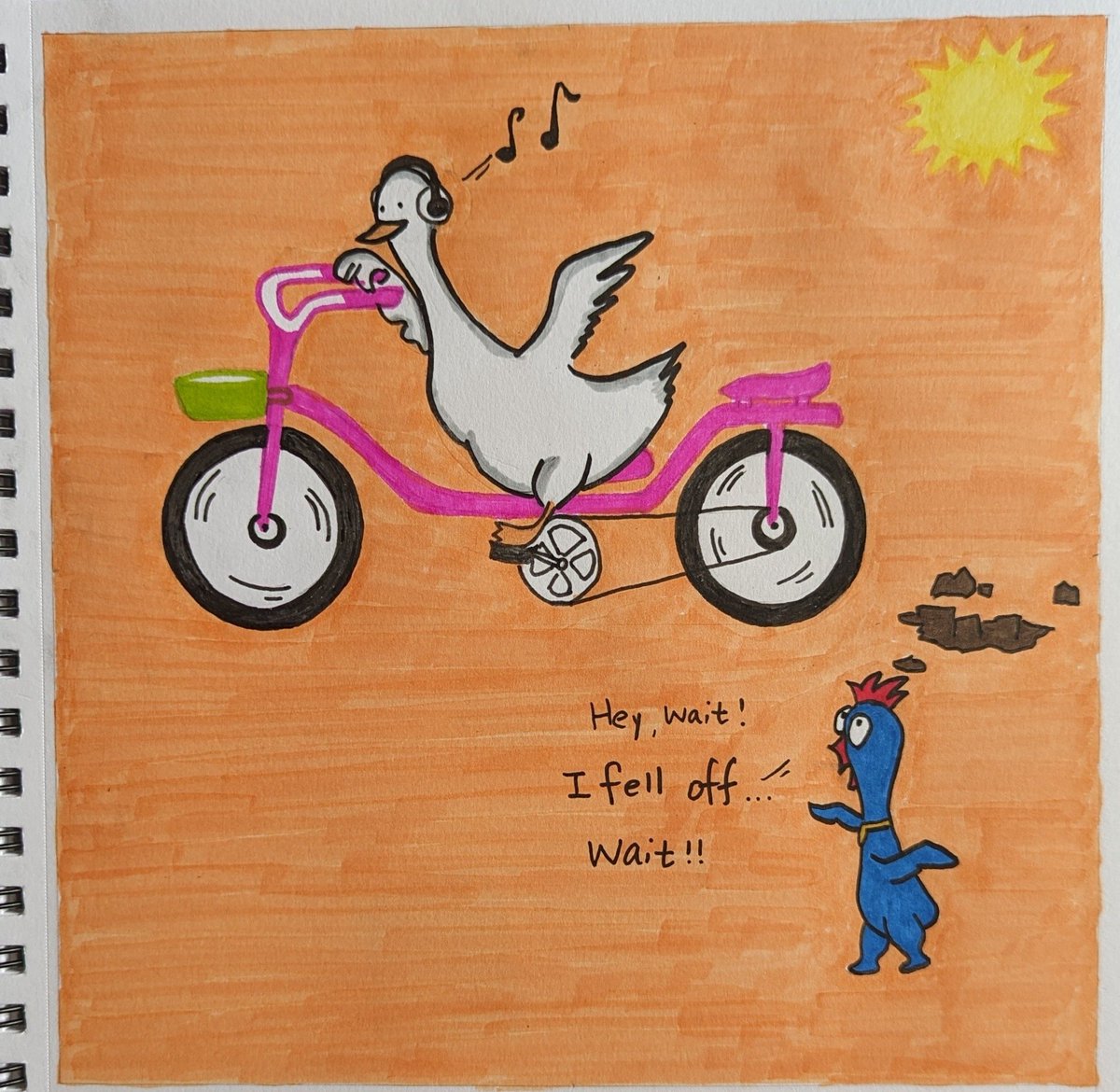 ourplayandart's tweet photo. Our favorite chicken and duck
#comic
#illustration
#kidlit
#mommyart
#meandhimseries
#ministories
#chickenandduck https://t.co/Ws1bDm9pY7