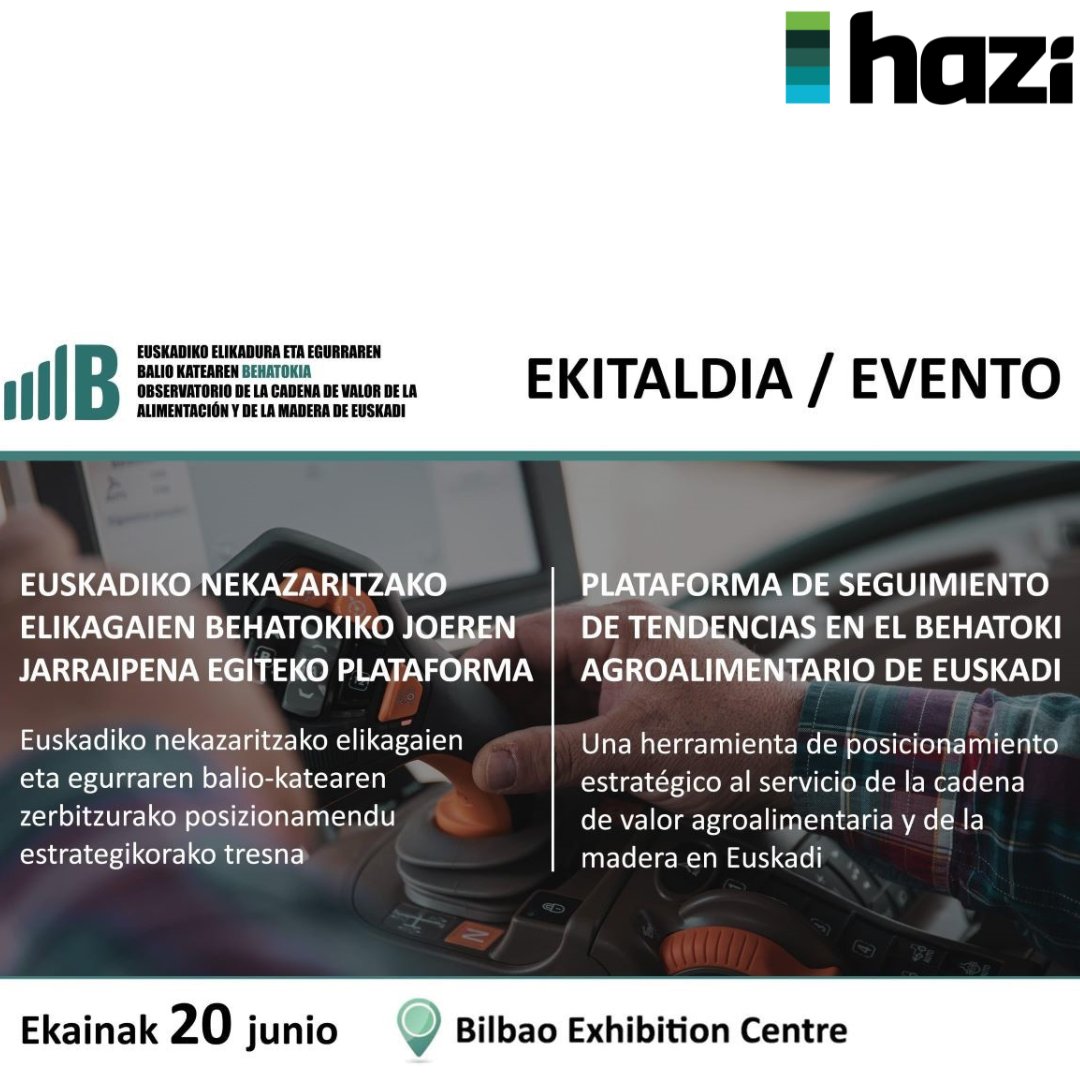 hazifundazioa's tweet photo. Behatokiaren inguruko ekitaldia @BEC-en eta hauek izango dira gaiak:

▶#Behatokia-k joeren antena gisa duen funtzioa eta  egindako lanak ezagutaraztea.

▶Webgunean dauden txostenen lagin bat aurkeztea

▶Bertaratutakoekin mahai-ingurua

Izen-emateak:
https://t.co/NCKZirHW5Y https://t.co/tYnq9mEHPj
