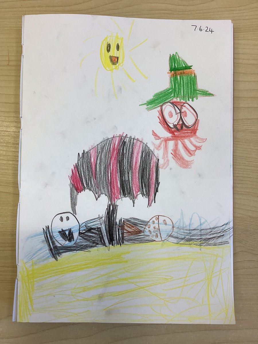FS2Markeaton's tweet photo. We enjoyed the book ‘Commotion in the Ocean’ so much that we decided to draw one of the characters ready for a day at the beach! #MPSEAD https://t.co/YXbaSZ8Gjo