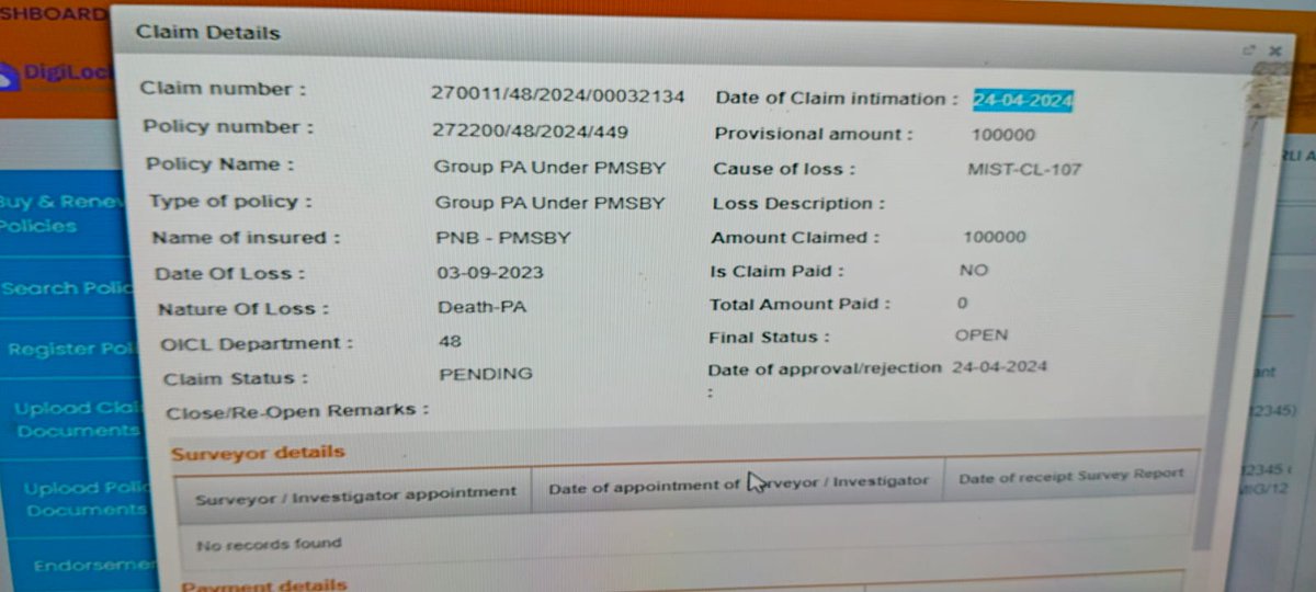 sharma_ntz's tweet photo. My Uncle Expire in a road accident in Feb.24. We already applied for death claim under the govt. Insurance scheme PM-SBY in April.
But till now we didn't get any reply regarding claim payment.
Pls take an action and help bereaved family🙏
@PMOIndia @pnbindia @FinMinIndia https://t.co/aZJV3J6mWU
