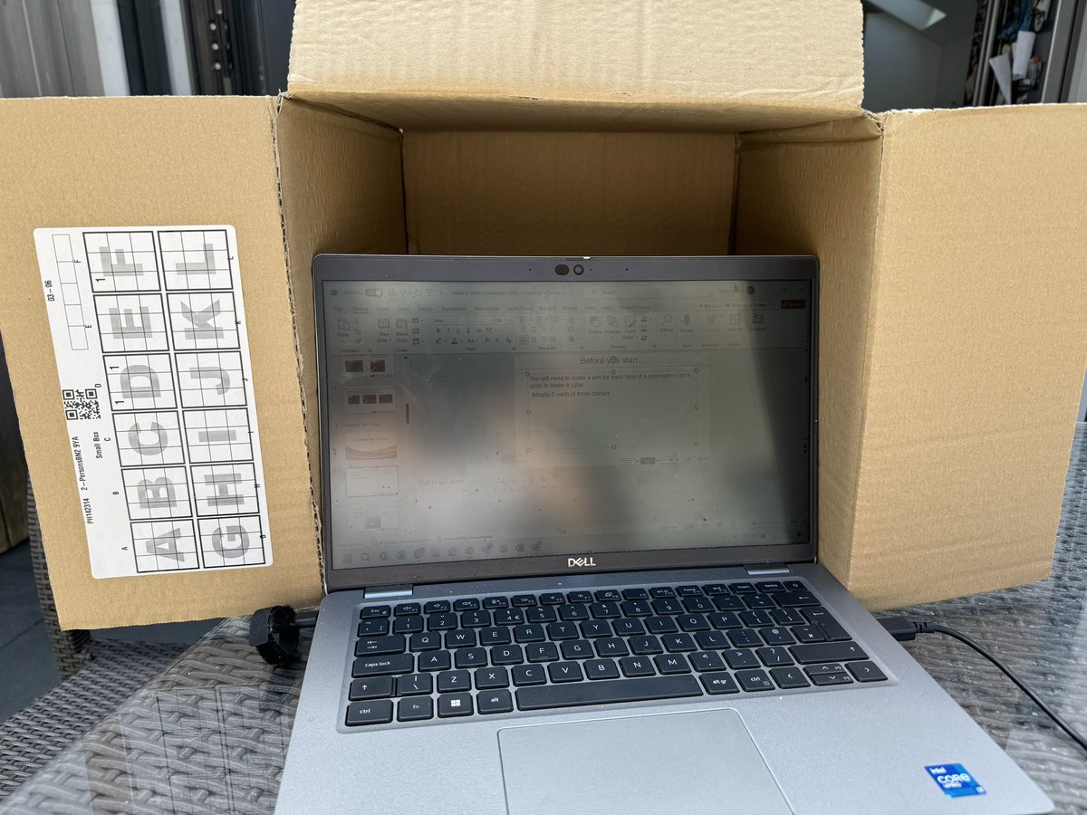 Finally the sun is out and it’s time to return to working with your laptop in a box 🤣