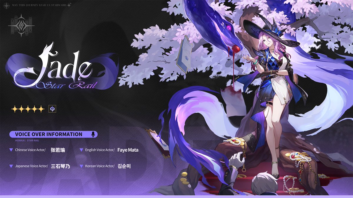 New Character Introduction: Jade

The Version 2.3 Special Program is currently ongoing!
Tune in now: hoyo.link/eLKjFCAL

#HonkaiStarRail #Jade
