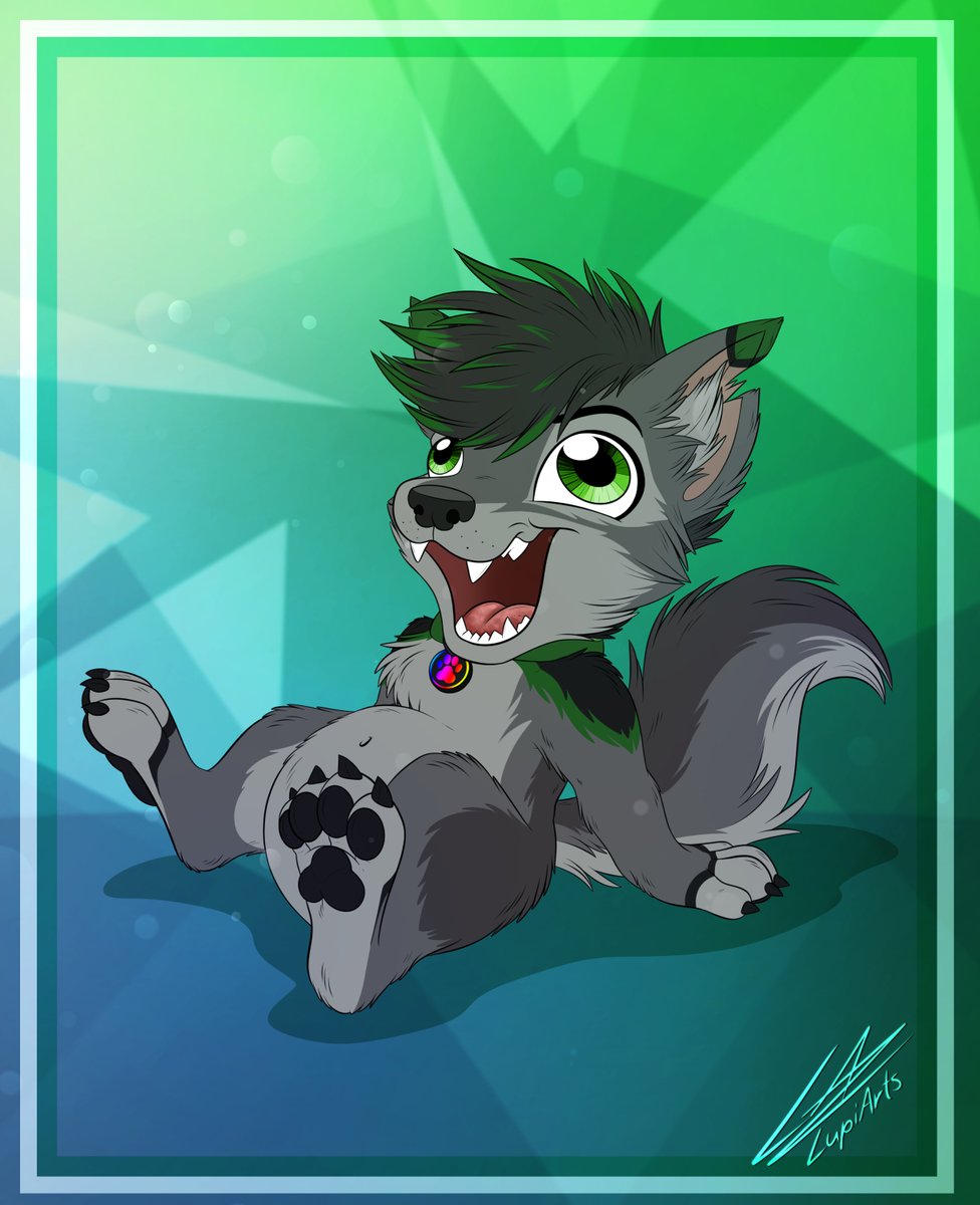ArtsLupi's tweet photo. ":COMM: Crackdur TTS" - I finished this cute little Crackdur as a TTS illustration for @BaldurWoof's Streams! You can let him talk via Bits^^ 💚💜

#art #artist #artistontwitter #artistonx #artwork #digitalart #drawing #illustration #flatcolour #furry #furryart #furryartist #cute #wolf #mascot #originalcharacter #characterart