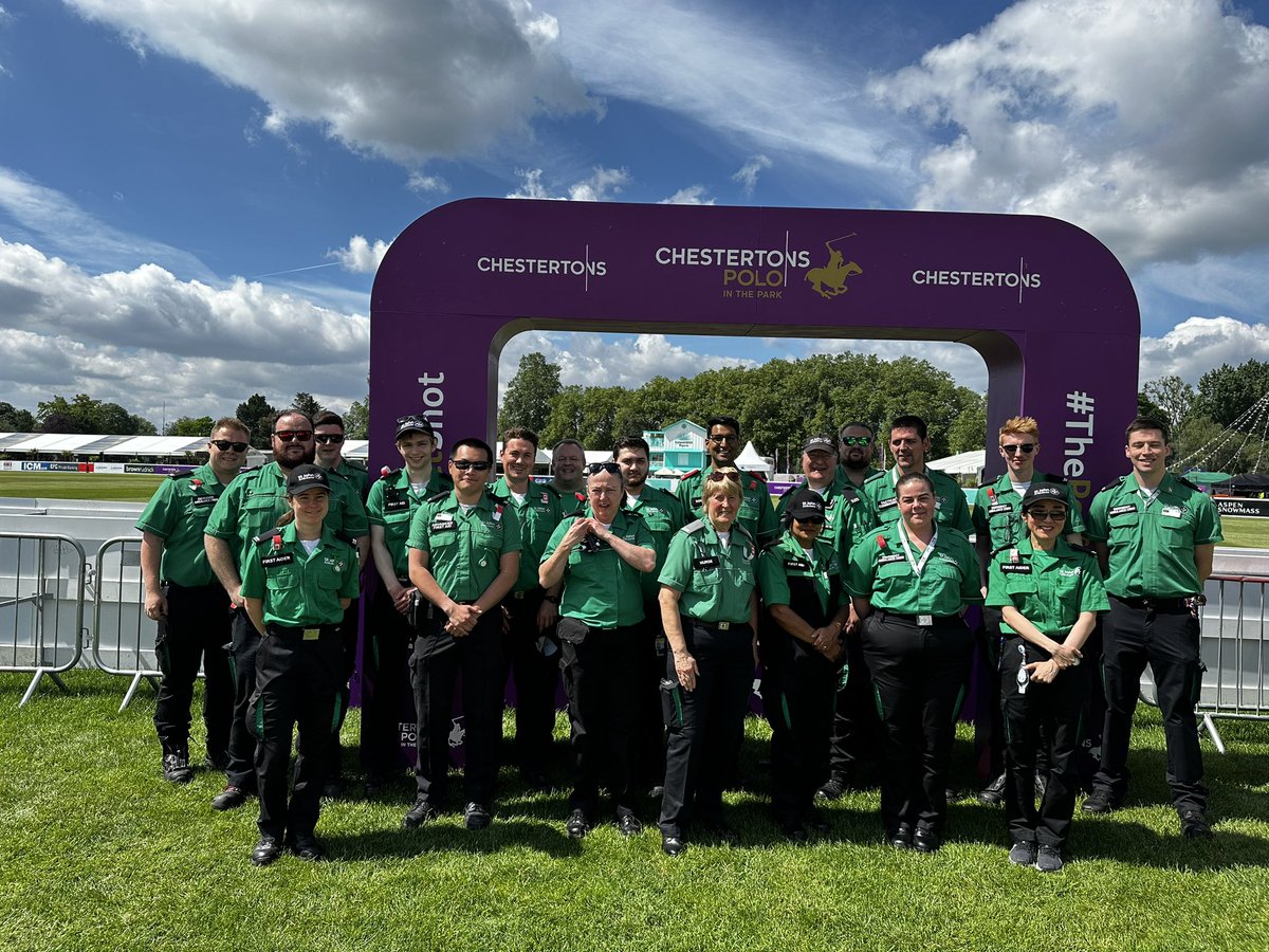 Phil Parrish (@phil_parrish) on Twitter photo Day 1 of this years <a href="/PolointhePark/">Chestertons Polo in the Park</a> leading the <a href="/stjohnambulance/">St John Ambulance England</a> team during #volunteerweek working alongside <a href="/EventMedConsult/">Event Medical Consultancy</a> to deliver a safe event.
#mysjaday #sja <a href="/SJAOperations/">St John Ambulance’s Operations Team</a> #eventmanager #stjohnpeople <a href="/danbevis/">Dan Bevis</a> Day 1 of this years <a href="/PolointhePark/">Chestertons Polo in the Park</a> leading the <a href="/stjohnambulance/">St John Ambulance England</a> team during #volunteerweek working alongside <a href="/EventMedConsult/">Event Medical Consultancy</a> to deliver a safe event.
#mysjaday #sja <a href="/SJAOperations/">St John Ambulance’s Operations Team</a> #eventmanager #stjohnpeople <a href="/danbevis/">Dan Bevis</a>