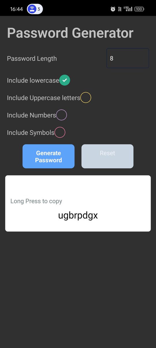 swatantra1240's tweet image. 🚀 Excited to share my latest React Native project! 🌟
Built an awesome app using:
- 🔥 Formik for seamless form handling
- ✅ BouncyCheckbox for fun interactive checkboxes
- 🔍 Yup for powerful schema validation
- 🎨 Custom styling to make it all look great
#hiteshdotcom