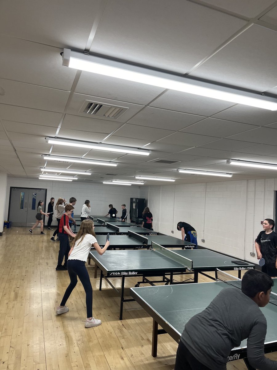 MrTrainer_'s tweet photo. Continuing the Euros theme 🏓

S2 engaged very well in this morning’s table tennis tournament. Hopefully the winning streak continues for Scotland next week! 🏴󠁧󠁢󠁳󠁣󠁴󠁿

@LarbertHigh @LHS_HWB @Larbert_Sport https://t.co/GruNUYNta3