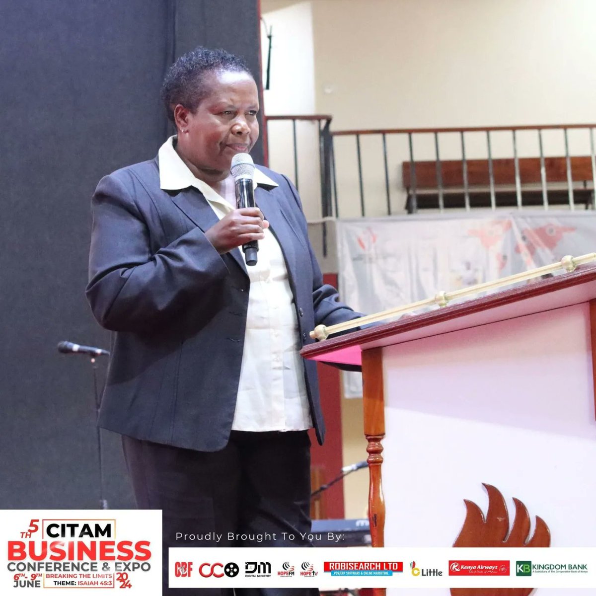 CitamCBF's tweet photo. Did you know that SMES is the sector that most employment in Africa is found in? 
Speaking passionately on African Entrepreneurship was the very best Prof. RUTH WAWERU.
#CitamBusinessExpo
#TwendeCITAMKaren 
#BreakingtheLimits https://t.co/D2mIEvY5Rq