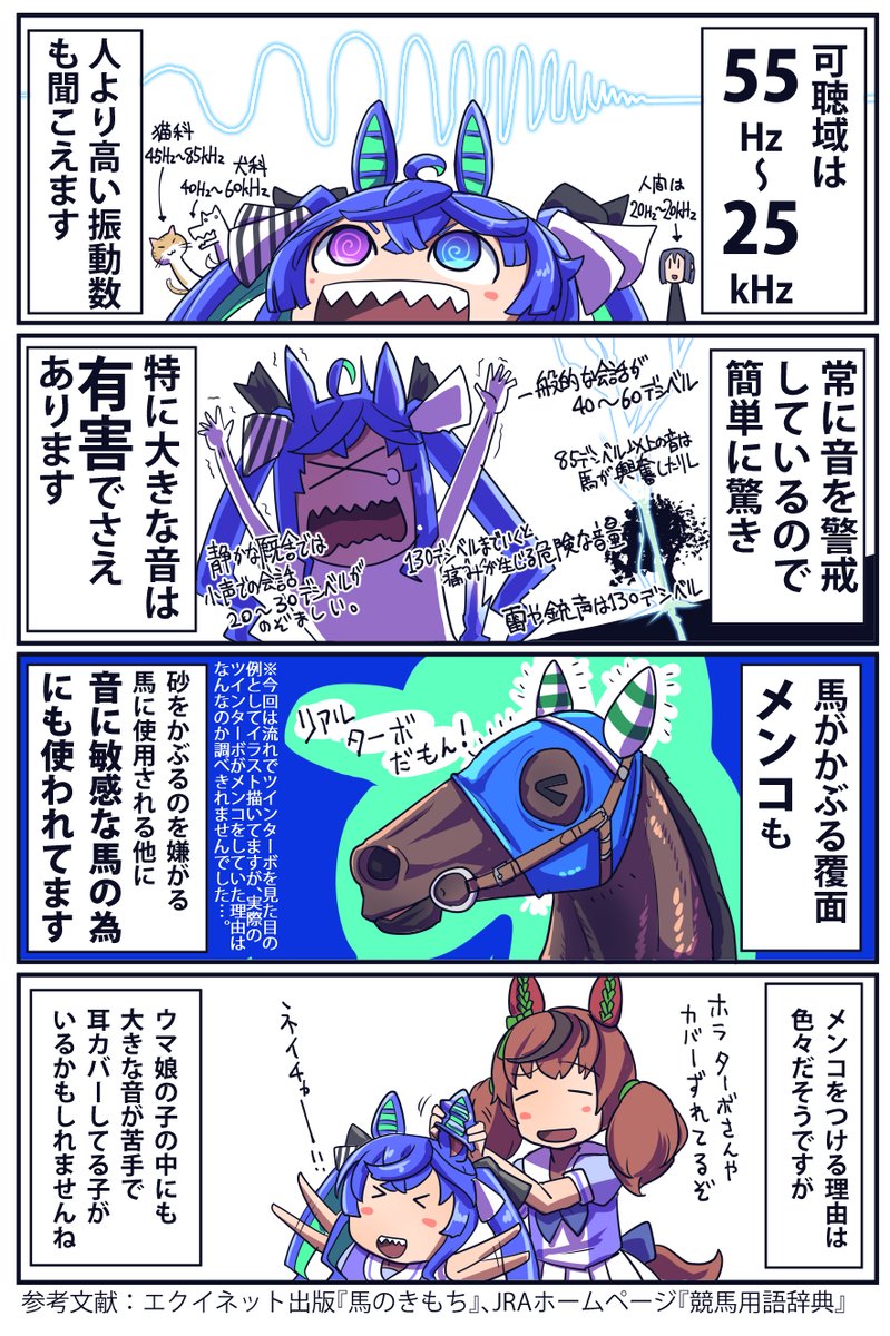お馬さんのお耳についてのお話再掲

#ウマ娘 