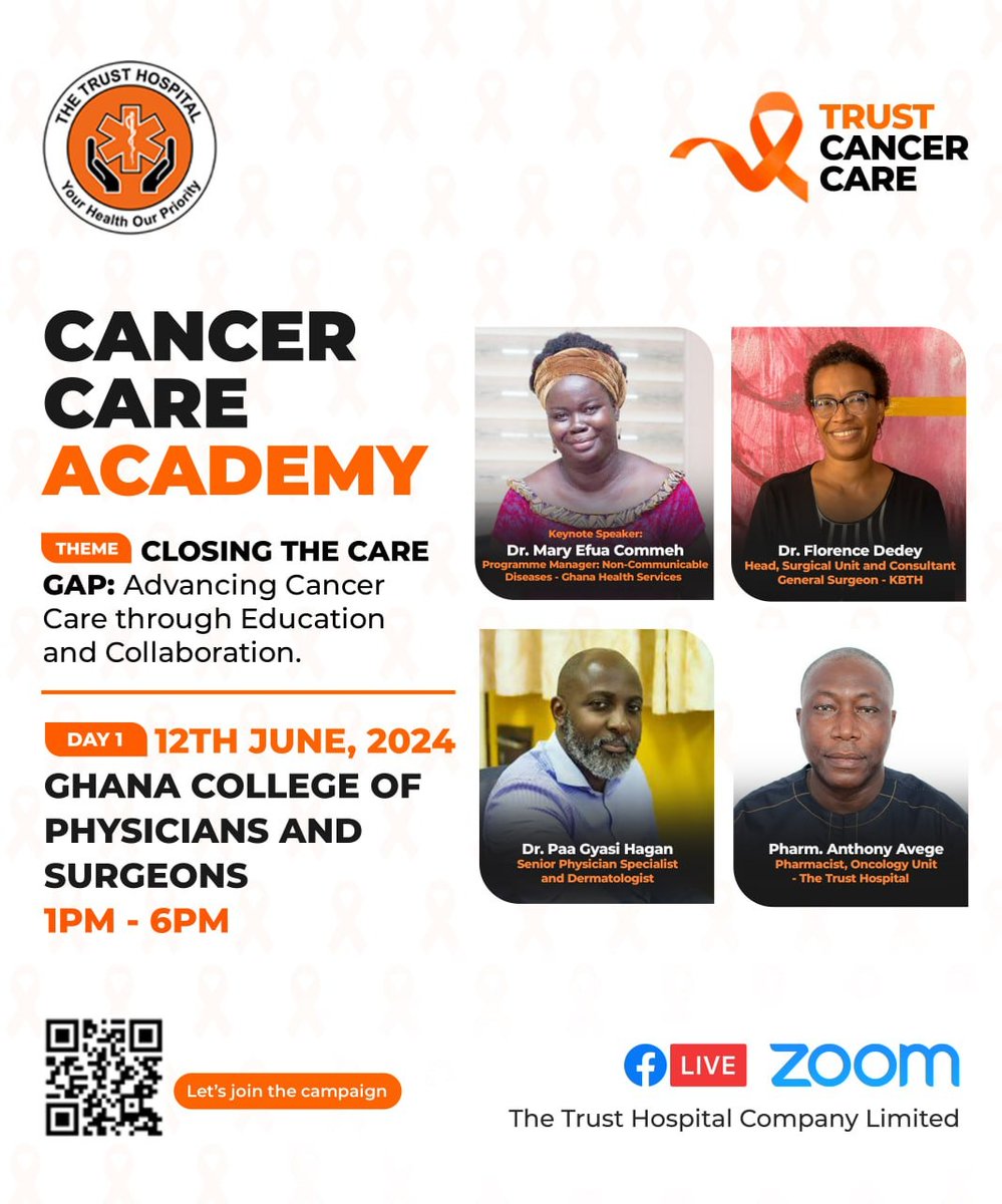 TheTrustHosp's tweet photo. Mark your calendars as Trust Cancer Care Academy starts off on 12th June,2024. It's a rendezvous of brilliance, compassion, and innovation in the battle against cancer.
Make a date!
#TrustCancerCare 
#ClosingTheCareGap
#TrustHospital https://t.co/sdgWEVz71v