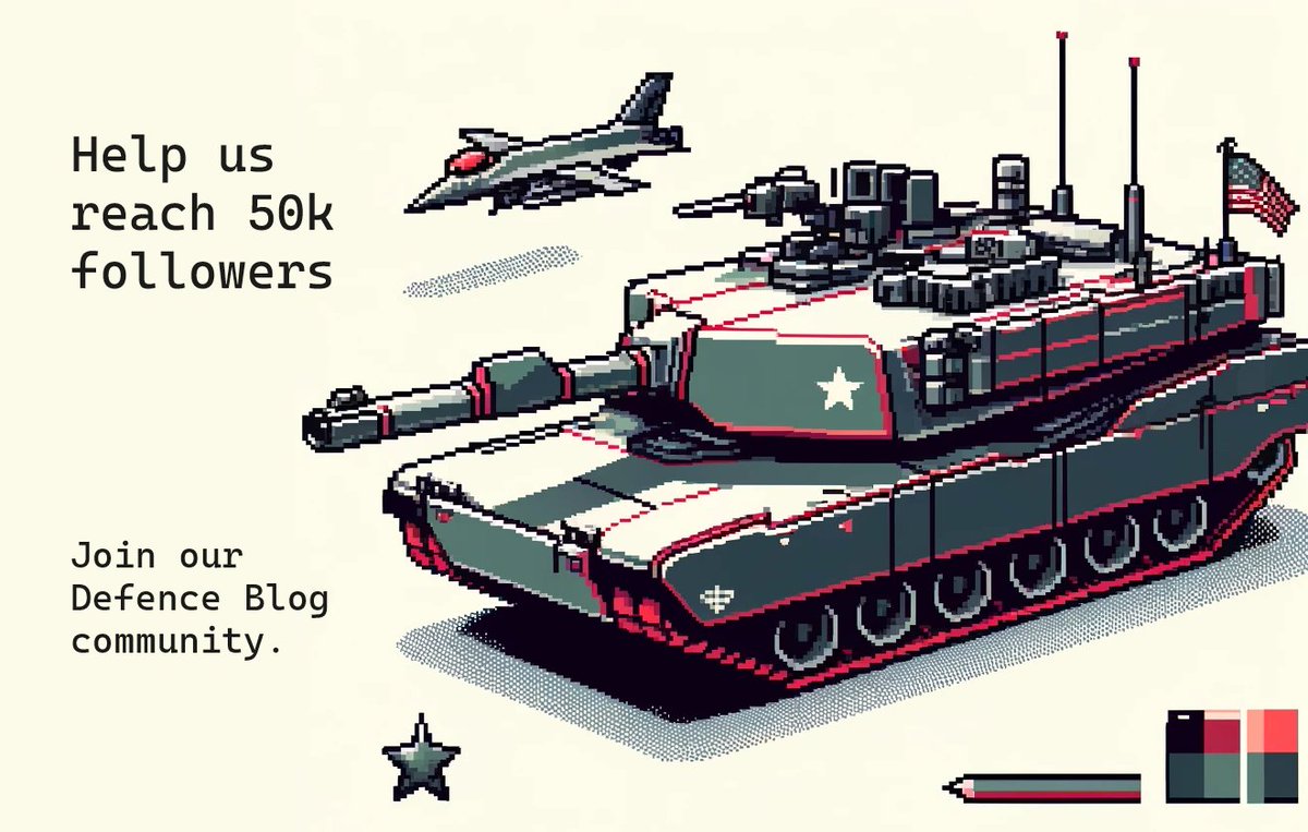 Defence_blog's tweet photo. Help us reach 50K followers on X!
We're at 48.9K followers and need your support to cross this milestone. Stay updated with the latest defense news and insights by subscribing to Defence Blog.
Join our DB community today!
#DefenseNews #DefenceBlog #FollowUs https://t.co/FcINFR98Tl