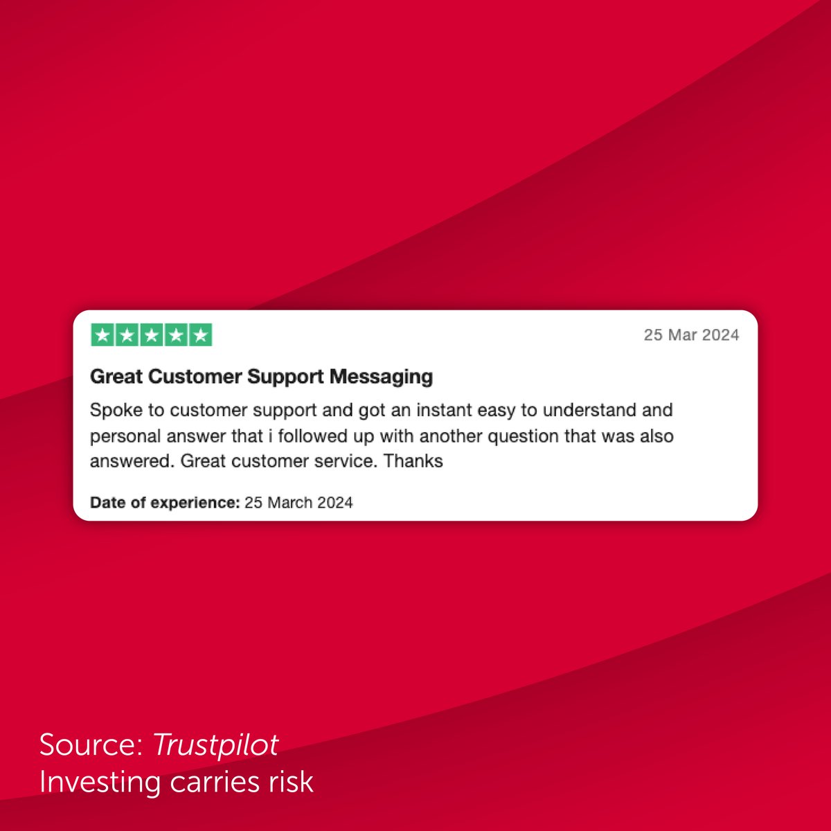 ⭐️ ‘Great customer service’ ⭐️