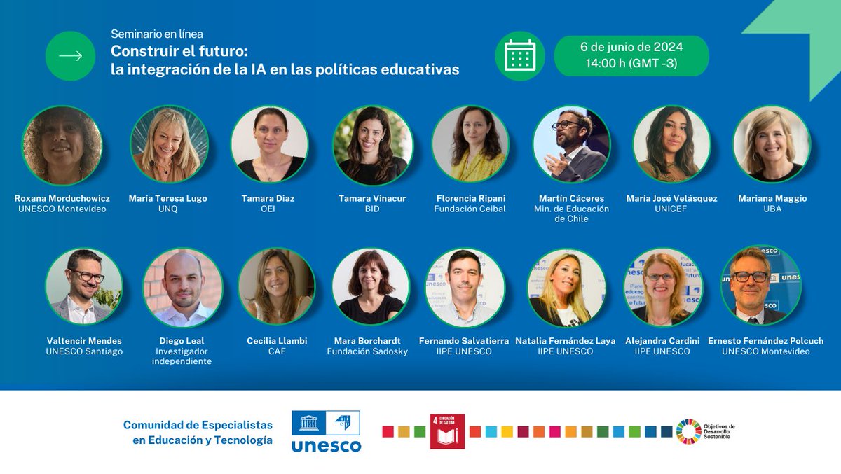 FerJuanfernando's tweet photo. 💻 EXCELENTE el seminario en línea de @IIPEUNESCO_BA, 
 ¿Cómo puede la IA mejorar las políticas educativas? https://t.co/dan6VuHzzf
