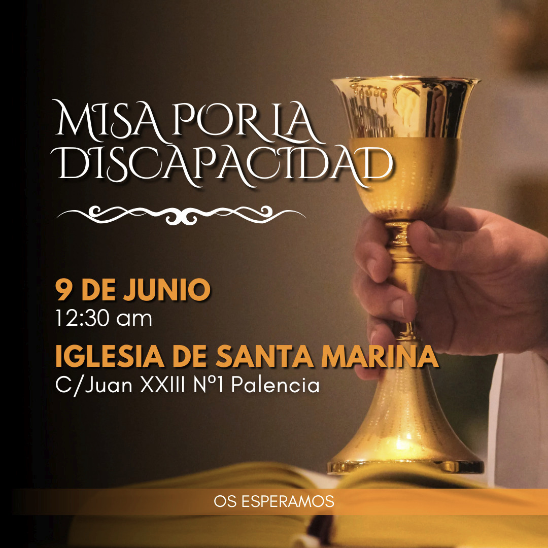 fedispa's tweet photo. *VUELVEN LAS MISAS POR LA DISCAPACIDAD*
Este domingo 9 de Junio, en la iglesia de santa marina, con la presencia del obispo de Palencia Mikel Garciandía Goñi, volvemos a organizar las misas por la discapacidad en Palencia.
¡OS ESPERAMOS!
#fedispa
#discapacidad
#Misa
#iglesia https://t.co/xpdhWH5xIU