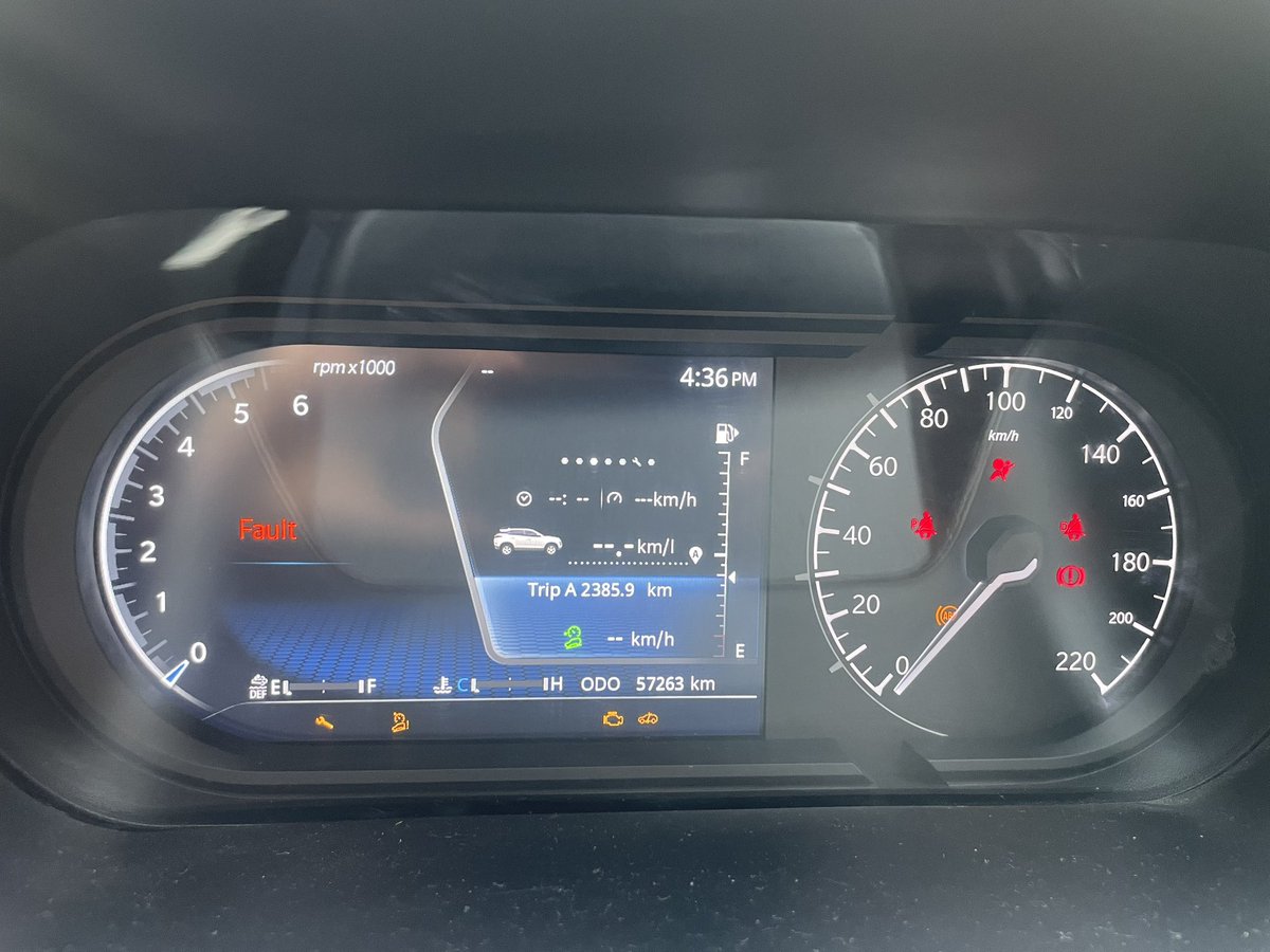 ay3see's tweet photo. @TataMotors 
We were about to leave delhi for Panipat &amp; car is frozen. This in on record probably 4th time that he’s faced similar problems. Not getting support from dealer or helpline. On top of this they want to charge extra service charge!? @TeamBHPforum https://t.co/TH0UySPQd9