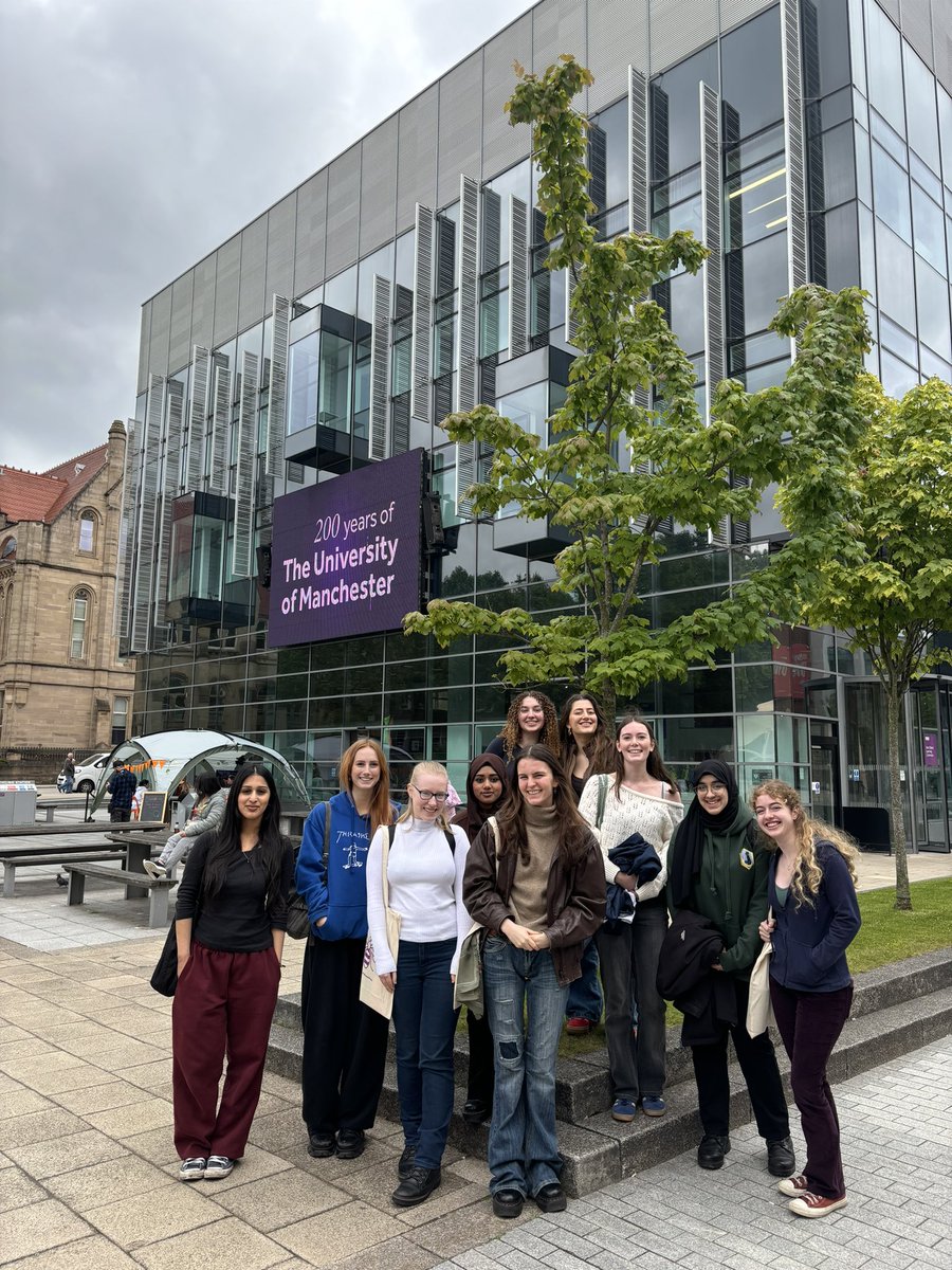 AGGSRS's tweet photo. Our Year 12 students today following a taster lecture at the University of Manchester on St Paul’s view of women, and a tour of the campus. https://t.co/4AtfXKK064
