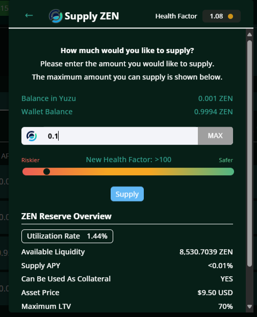 ionus12's tweet photo. I just supply $ZEN to https://t.co/Xk6zzqutuv  to support #HorizenEON for better future in crypto industry, let's support #Horizen and get earning everyday! https://t.co/bXkYDPqwwS