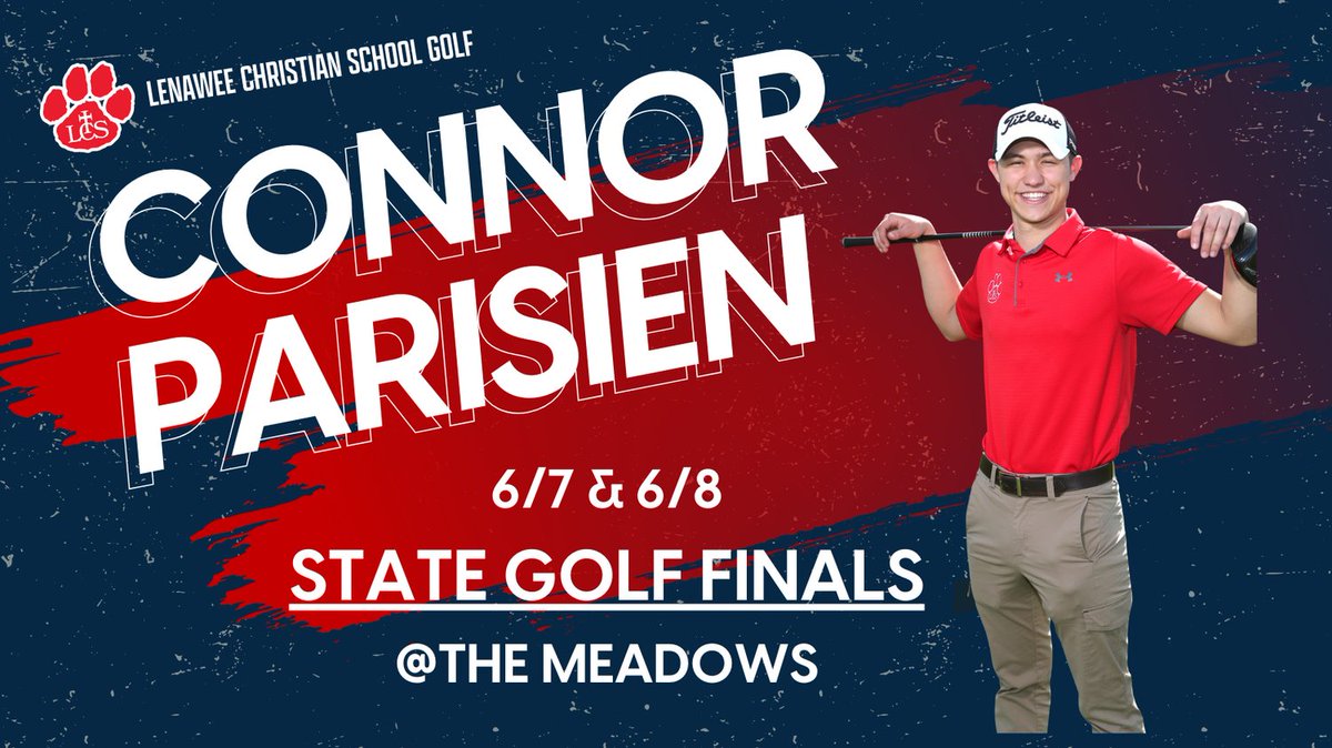 LCSCougars's tweet photo. LCS Cougar Connor Parisien heads to State Golf finals today. Good luck Connor! #GoCourgars #leanweesports #965TheCave https://t.co/MLBGcP2zoe