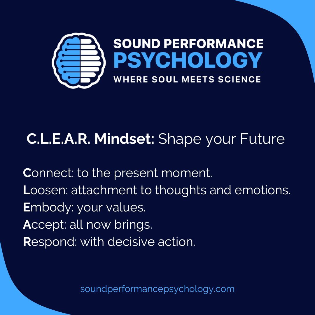 SoundPerfPsych's tweet photo. Here's your daily #CLEARmindset tip at 7:30 sharp: Share your goals with a trusted friend or mentor. Accountability can significantly boost your commitment and progress. 

#growthmindset
#performancepsychology https://t.co/1CVRdSf4ZY