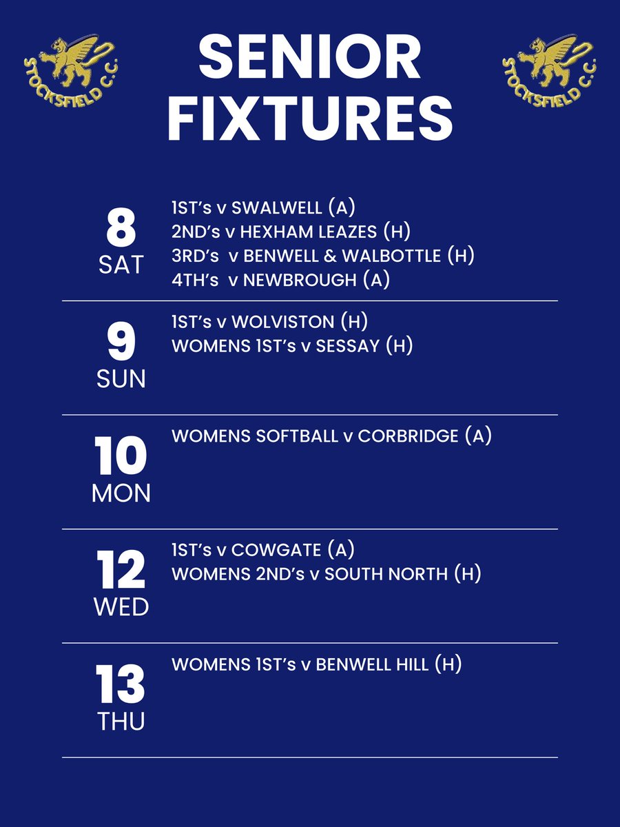 Stocksfield Cricket Club tweet media