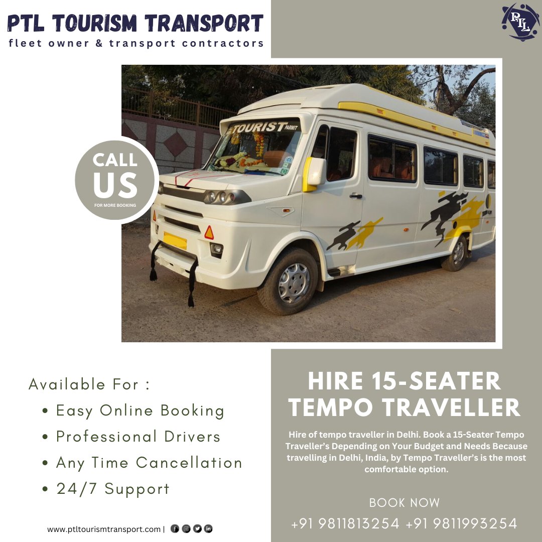 PtlTourism's tweet photo. Call Now To Avail More Benefit
+91 9811813254 +91 9811993254
#tourism #travel #travelindia #indiatourism #delhi #transport #indiantourism #rajasthantourism #traveling #himachaltourism #uttarakhandtourism #delhitourism #bus #transportservices
Follow For More Update @PtlTourism https://t.co/e6vToLFQID