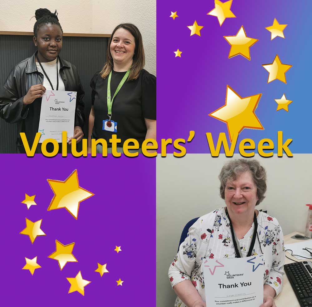 It's day 5 of #VolunteersWeek and we're enjoying celebrating our wonderful volunteers! Today we're thanking both Linda and Ropa for their brilliant work!#Volunteering #volunteersmakeadifference #volunteerweek2024 #nationalvolunteersweek2024 #NationalVolunteeringWeek