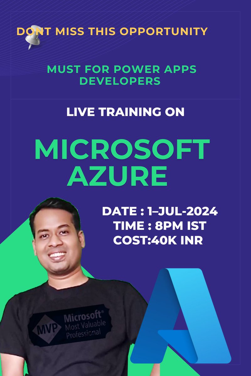Be confident on azure cloud components like logic app, service bus, event hub, devops, azure function etc while working in dynamics 365 projects. It’s time to upskill. Join now before it’s too late. Syllabus here : softchief.com/azure-develope…