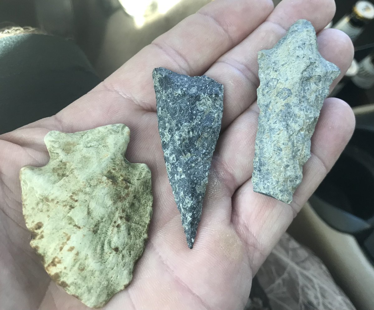 CedarScrimshaw's tweet photo. What a day this was.
#kirkcornernotch #yadkin #morrowmountain
#Arrowheads #arrowheadhunting #arrowhead #relics #artifacts #nativeamerican #beforethetribes #killer https://t.co/mzmSEjRPxE