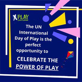 PlayScotland's tweet photo. We were awarded funding from the International Day of Play Community Fund UK, supported by #impactLEGO to develop a Play Action Box, which will be a legacy of #UNInternationalDayOfPlay Can’t wait to get started on Tuesday 11th 1-3pm at the Scot Parliament. Thanks #ChangeX100 too! https://t.co/fZR8yYAvXK