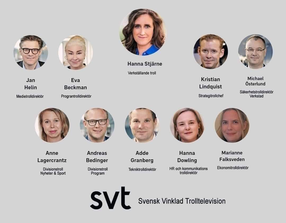 Minette58's tweet photo. Sveriges största icke anonyma trollfabrik. Hjärntvätteriet finansierad av många regeringar med dina o mina skatter‼️⤵️⤵️⤵️ https://t.co/yre8d15aDU