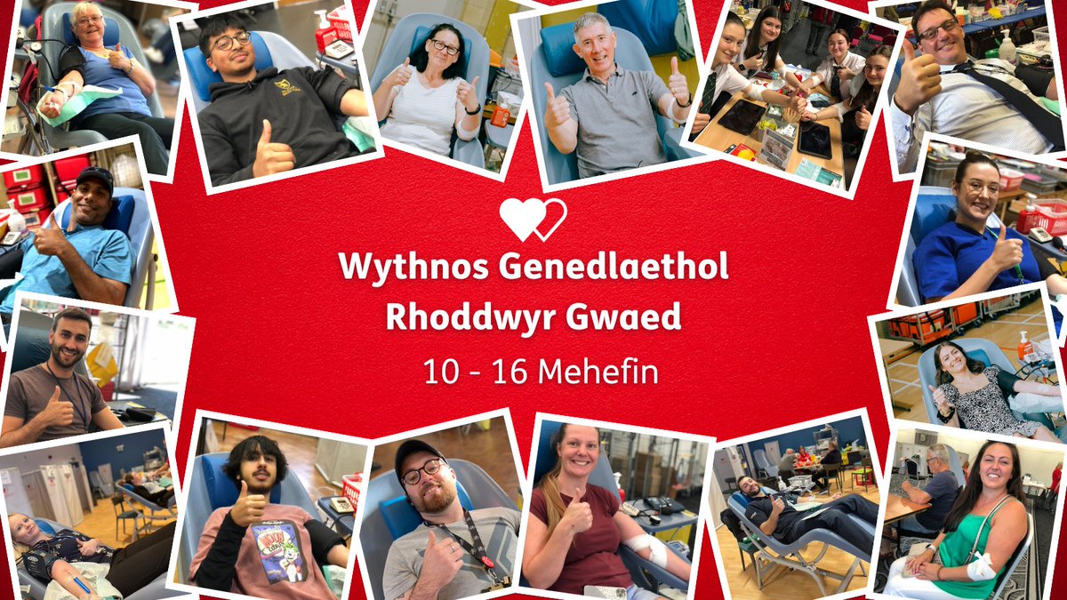 Yr wythnos hon yw Wythnos Genedlaethol Rhoddwyr Gwaed!  Oeddech chi'n gwybod, gall un rhodd achub hyd at 3 o fywydau!
Helpwch <a href="/GwaedCymru/">Gwasanaeth Gwaed Cymru 🏴󠁧󠁢󠁷󠁬󠁳󠁿</a> drwy rannu'r neges hon neu drefnu apwyntiad sy’n achub bywydau heddiw⬇️
wbs.wales/SwanseaCouncil