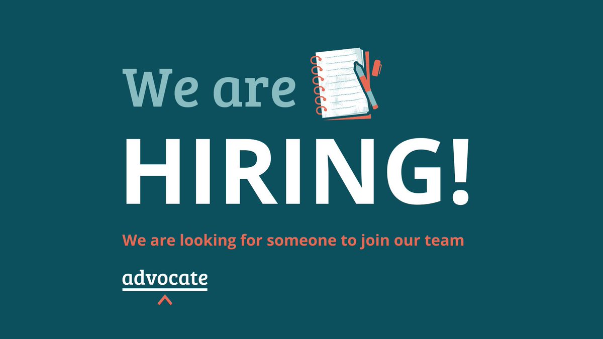 📢 We are hiring! 📢

We are looking for two determined, organised &amp; enthusiastic individuals to join our friendly Casework team.

Positions available are: Triage Caseworker &amp; General Caseworker.

⏰Applications close 20 June.

⚡️Interested? Apply today: bit.ly/Advoc8Careers