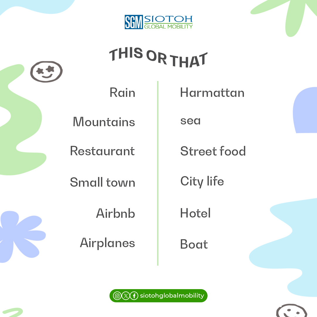 siotohglobal's tweet photo. Which of these do you prefer? Let me know in the comments.
Share with your friends to help connect more with them.

#thisorthat
#adventuretravel https://t.co/RIAczRtKEq