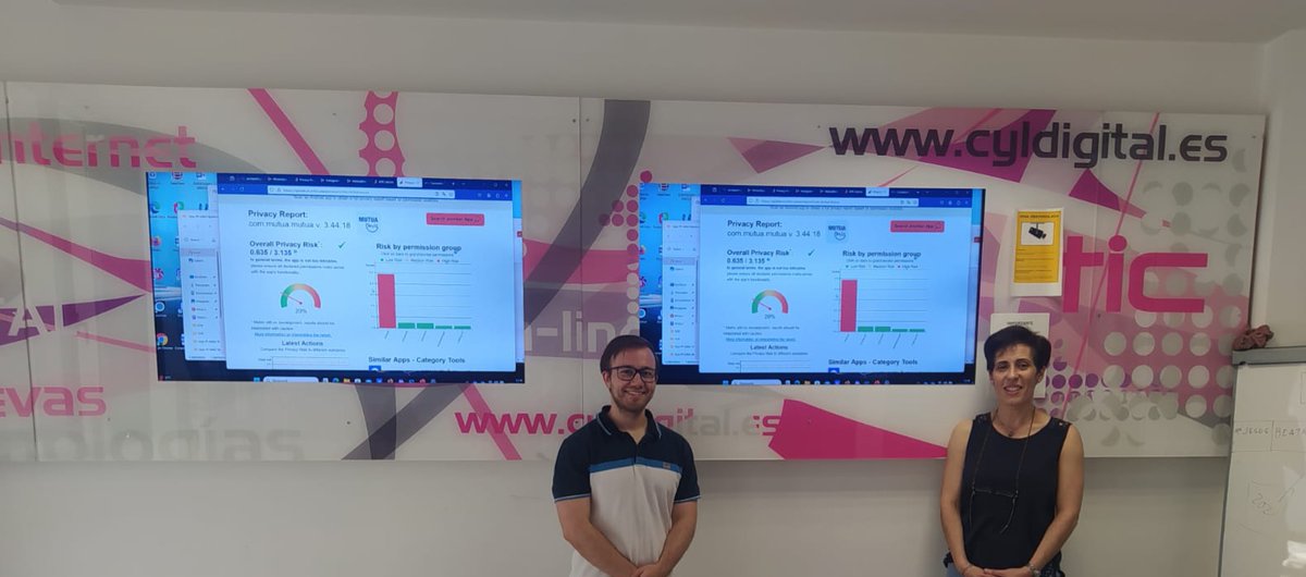 IngPrivUVa's tweet photo. ¡Volvimos a impartir un taller sobre #privacidad móvil! Con nuestra herramienta #ApkFalcon y enseñamos a los usuarios cómo las apps afectan su #privacidad y cómo minimizar estos riesgos. 📱📷
@UVa_es @INCIBE #ProyectosCiber #NextGeneration #AppPi https://t.co/jEmzm6V2oy