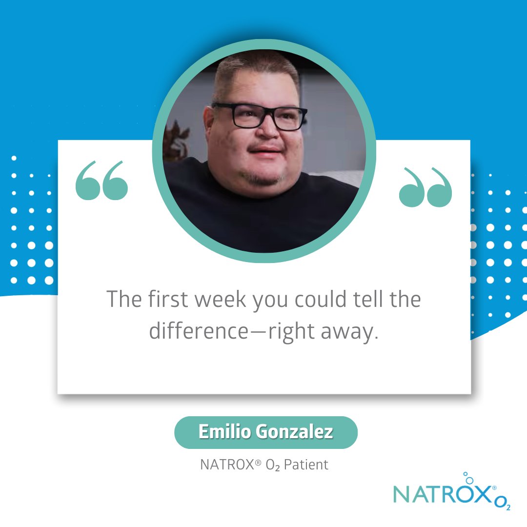 Natroxwoundcare's tweet photo. Emilio Gonzalez shares his journey with NATROX® O₂: "The first week you could tell the difference right away." Experience the rapid benefits of this game-changing topical oxygen therapy. https://t.co/PiAjHWHJMX

#NATROXO2 #PatientJourney #WoundTherapy #ImmediateRelief https://t.co/PRxrCoBzqH