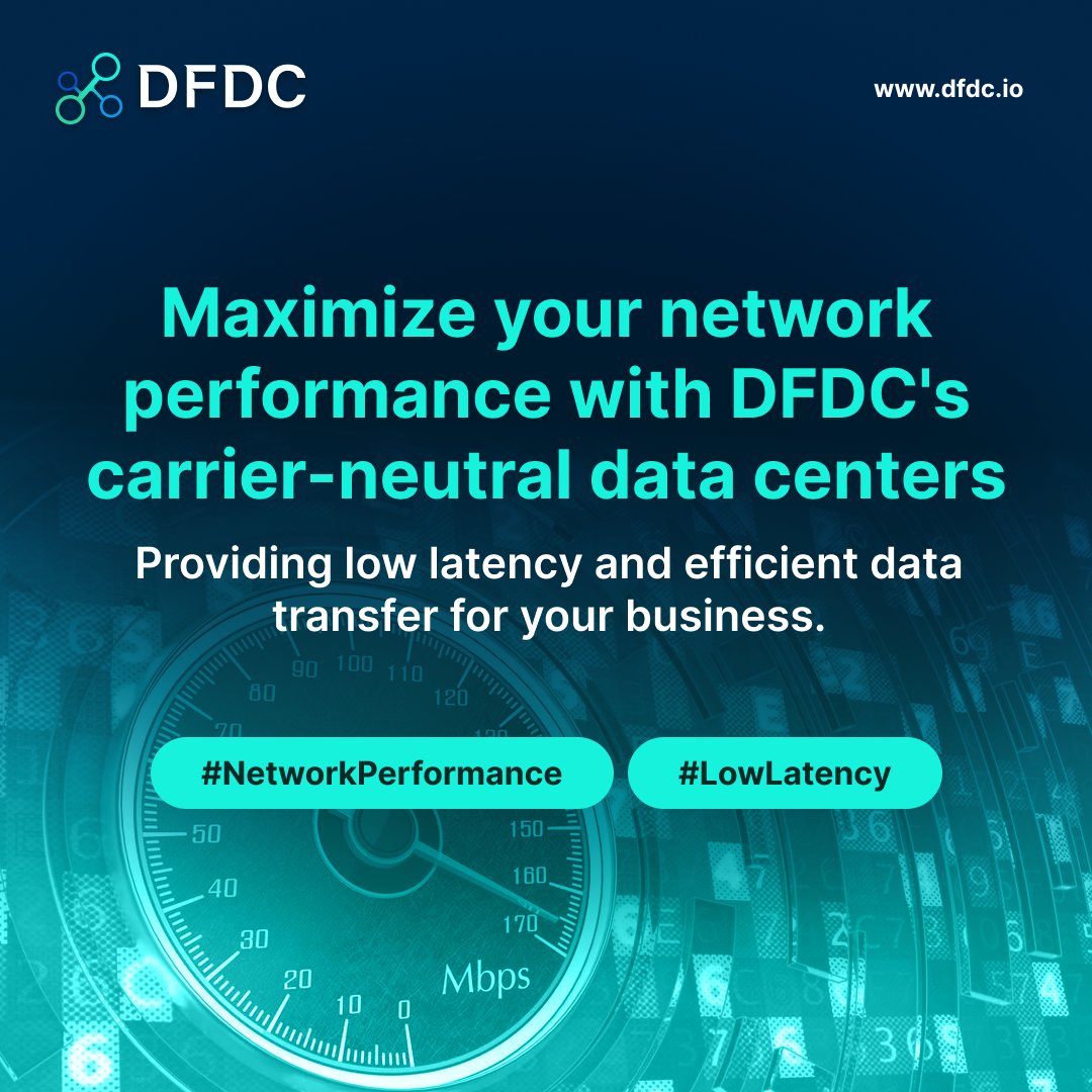 🟢 Verbeter uw netwerkprestaties met de carrier-neutrale datacenters van DFDC.io, wat zorgt voor efficiënte gegevensoverdracht.

🌐 Link:- dfdc.io/data-centers/c…

#datacenter #Schleifenbauer #dfdc #Netherlands #Amsterdam #Rotterdam #Hague #Delft #Leiden #Utrecht