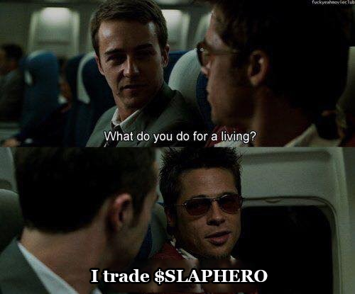 slaphero_sol's tweet photo. What do you do for a living? 😊 I trade $SLAPHERO.

#SLAPHERO #solanamemecoin #memecoin #crypto https://t.co/dcYgGSj4nl