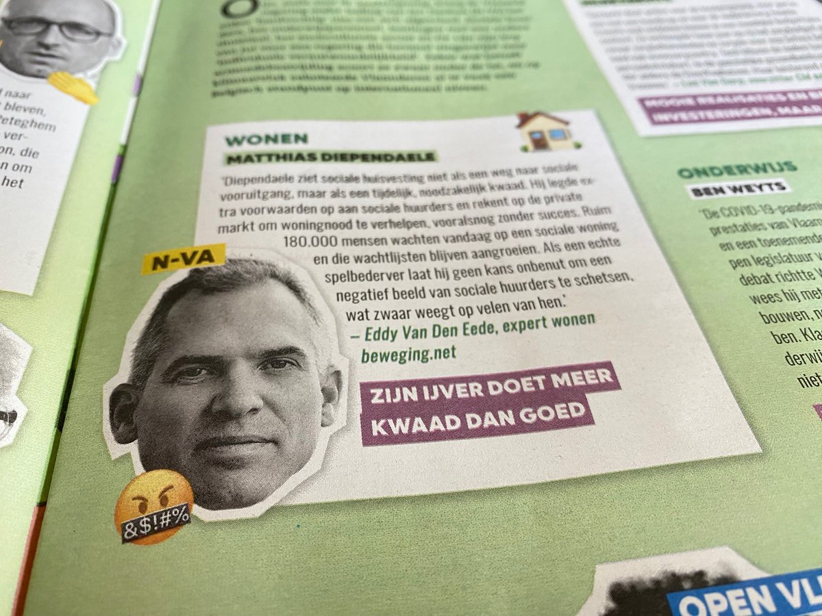 🎙️Welke ministers verdienen een pluim voor hun werk? En wie komt na 9 juni beter niet terug? Visie legde de vraag voor aan een hele reeks experten voor hun grote regeringsrapport.🫣 Spoiler alert: de eindevaluatie van minister van Wonen Matthias Diependaele oogt niet zo fraai...